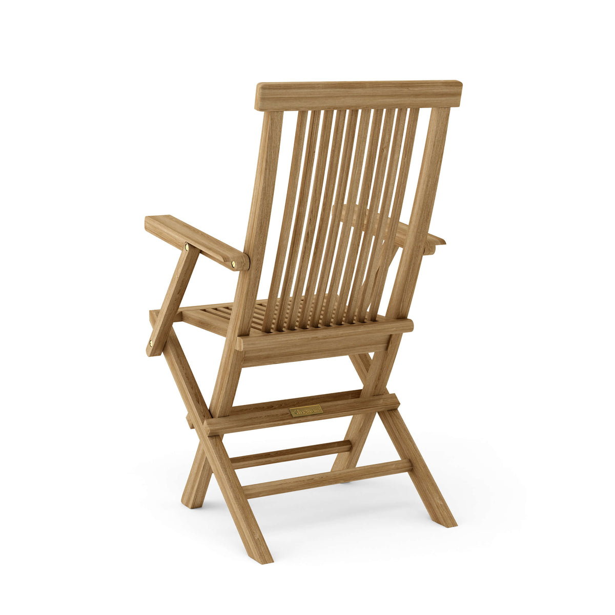 Bristol Folding Teak Armchair – Outdoor Folding Dining Chair (Set of 2)