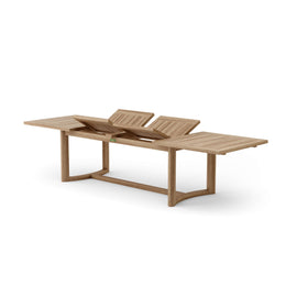 Toscana Extension Dining Table – Premium Teak, Pop-up Leaf, 88-136” Outdoor Dining