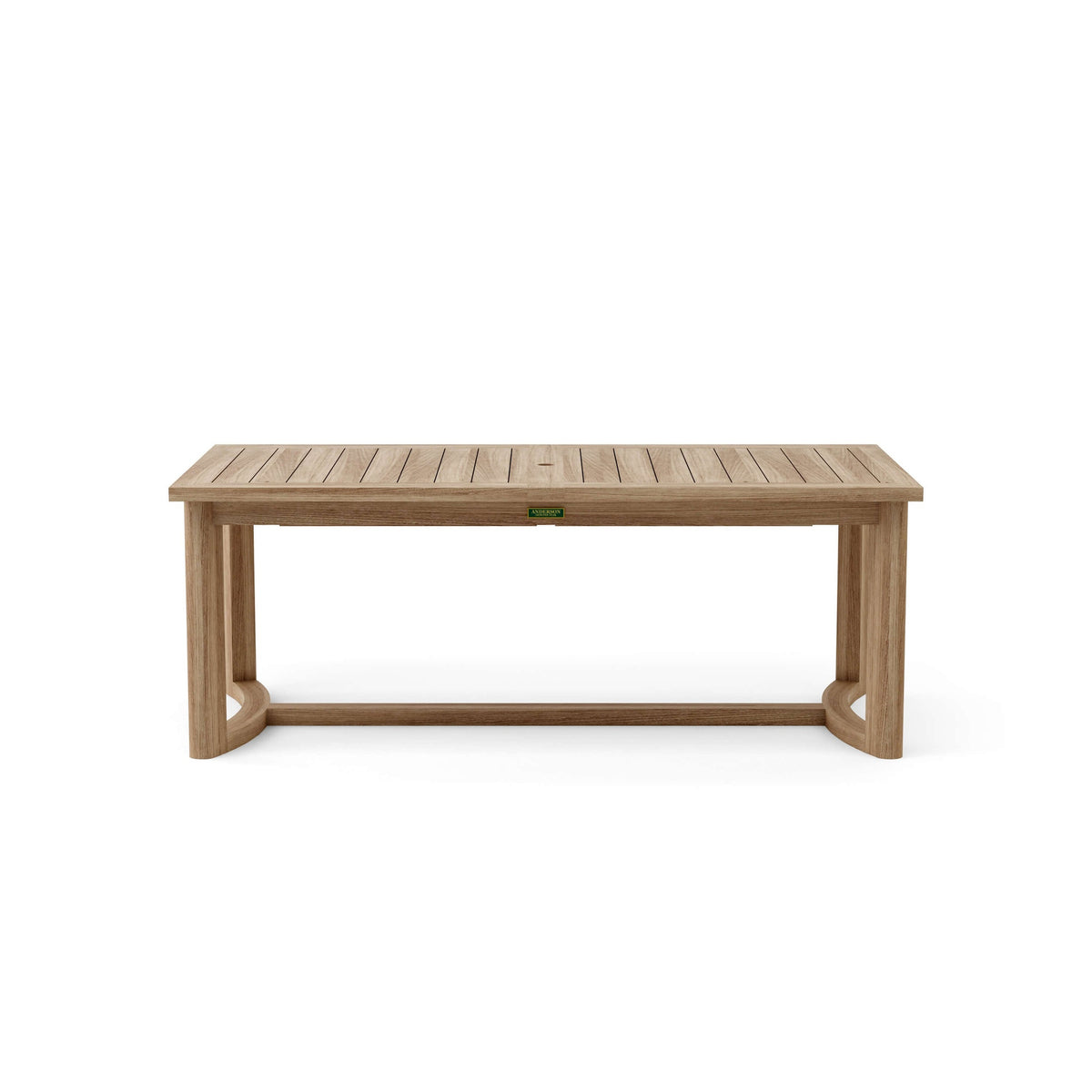 Wooden table on a white background