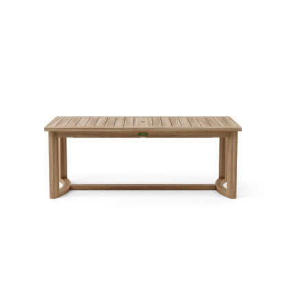 Wooden table on a white background