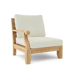 Riviera Luxe Right Modular with Sunbrella Cushions – Teak Deep Seating