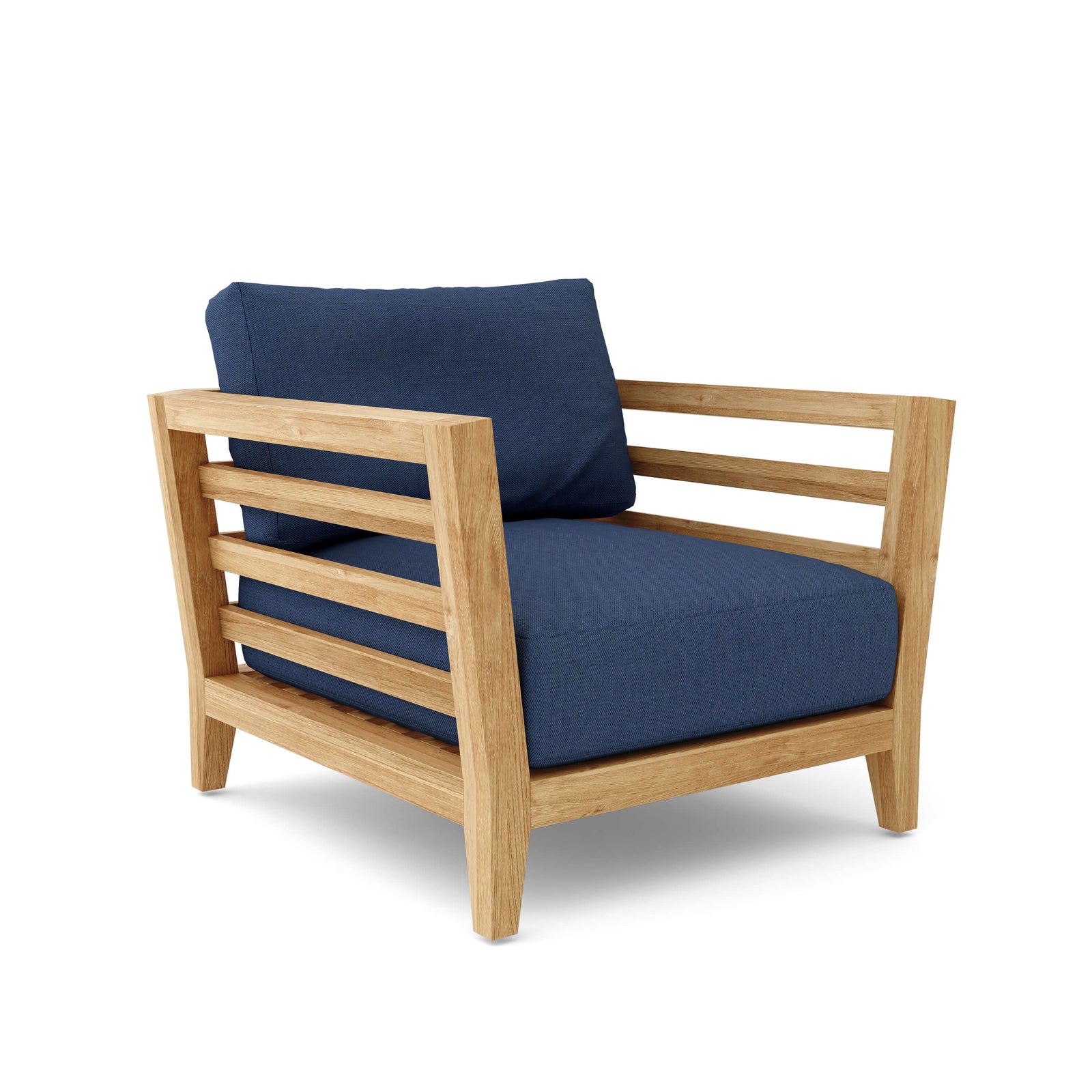 Cordoba 1 - Seater Teak Armchair with Sunbrella Cushion | BetterPatio // BetterPatio.com