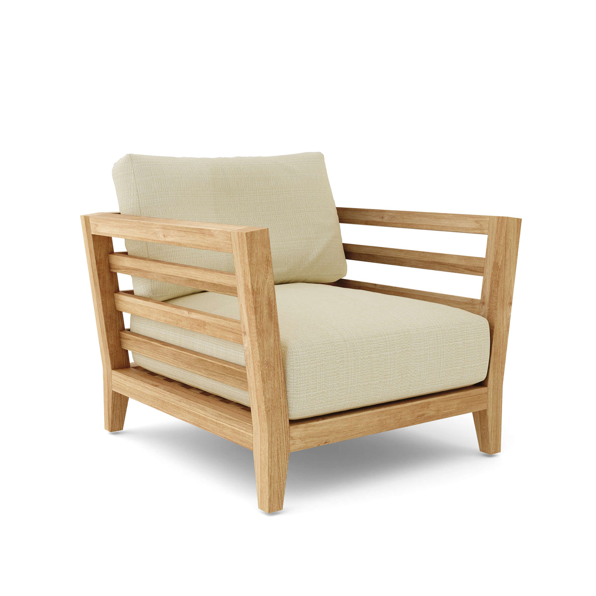 Cordoba 1 - Seater Teak Armchair with Sunbrella Cushion | BetterPatio // BetterPatio.com