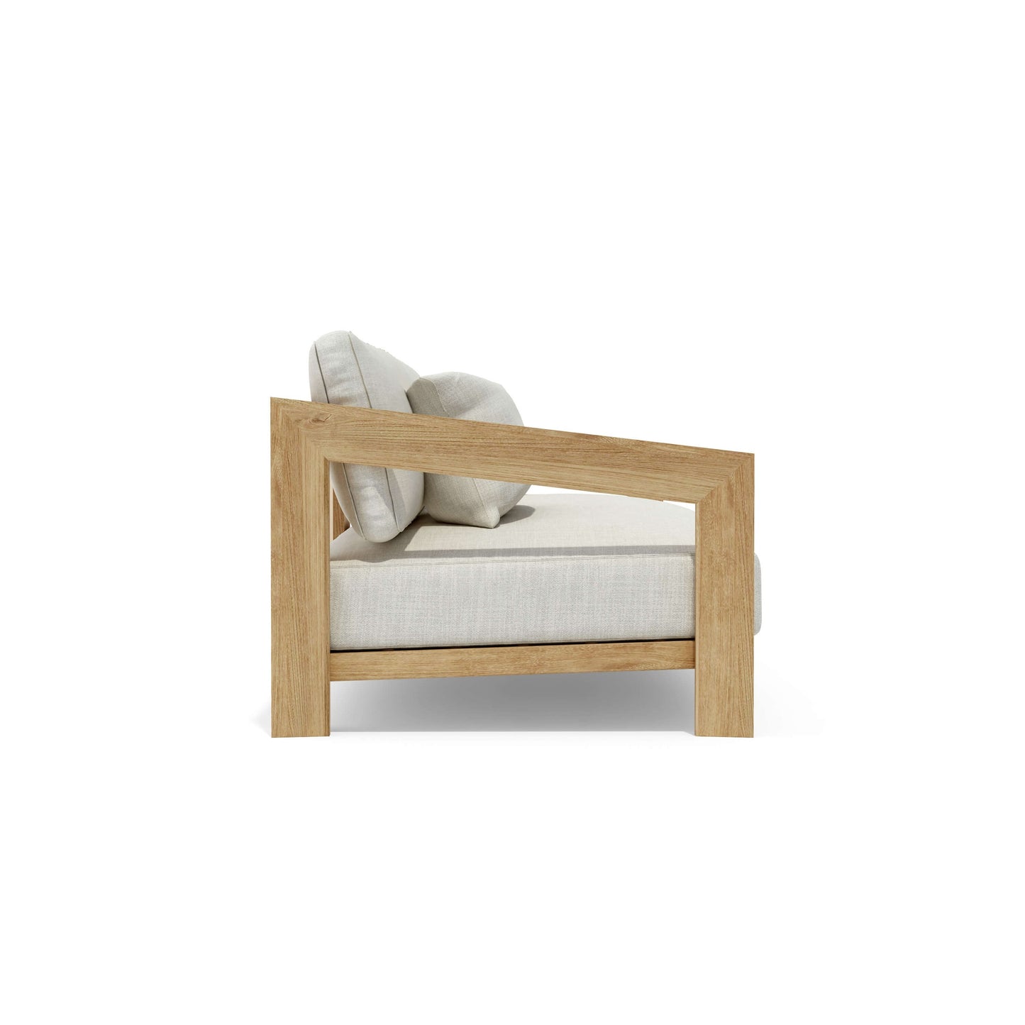 Smyrna 4-Seat Teak Sofa with Sunbrella Cushions | BetterPatio