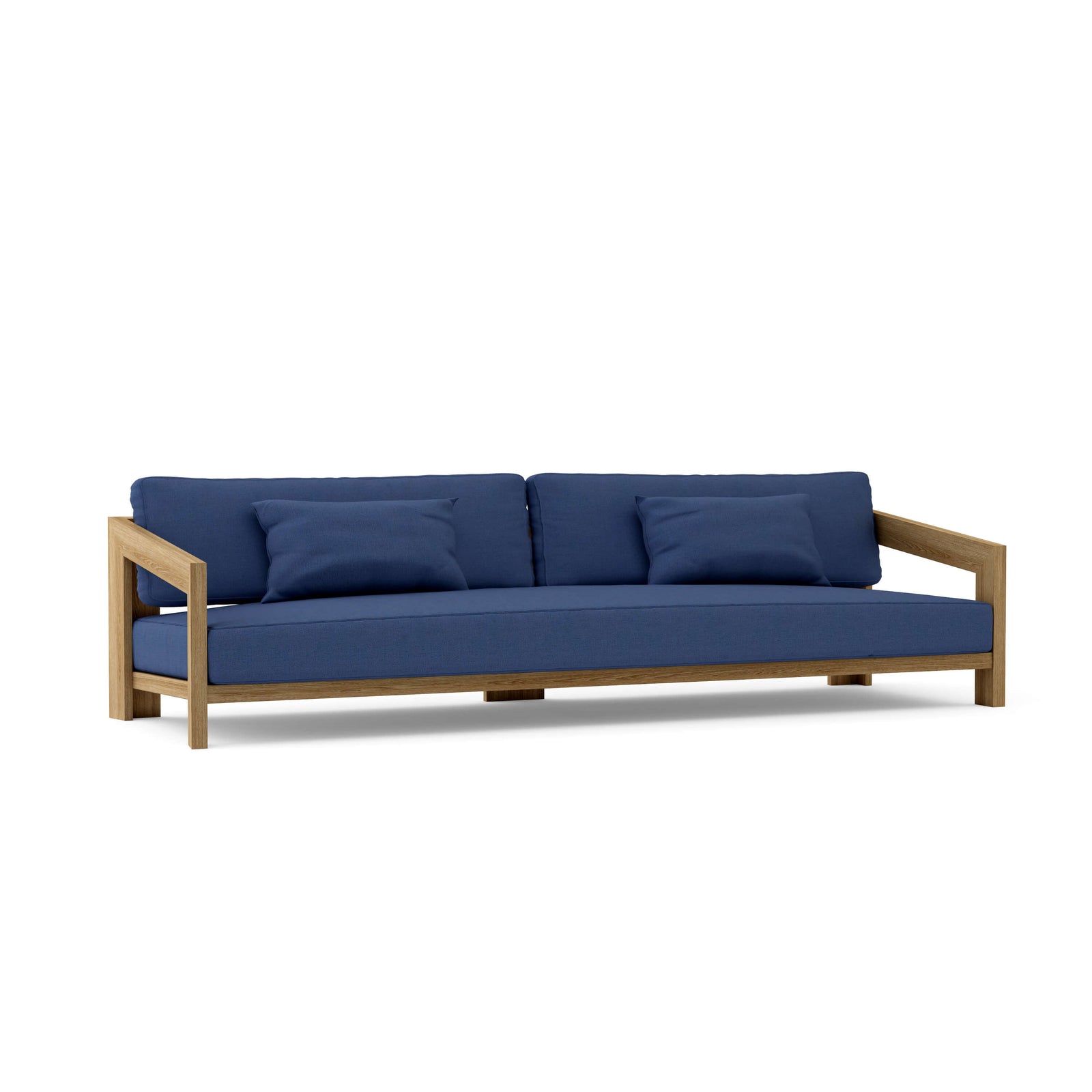 Smyrna 4-Seat Teak Sofa with Sunbrella Cushions | BetterPatio