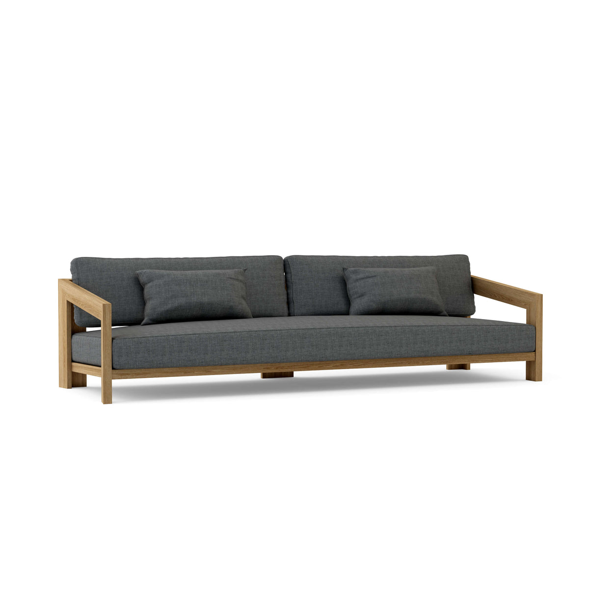 Smyrna 4-Seat Teak Sofa with Sunbrella Cushions | BetterPatio