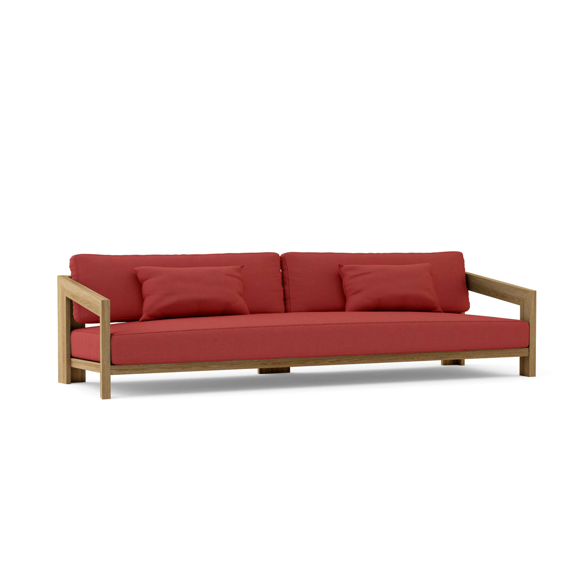 Smyrna 4-Seat Teak Sofa with Sunbrella Cushions | BetterPatio