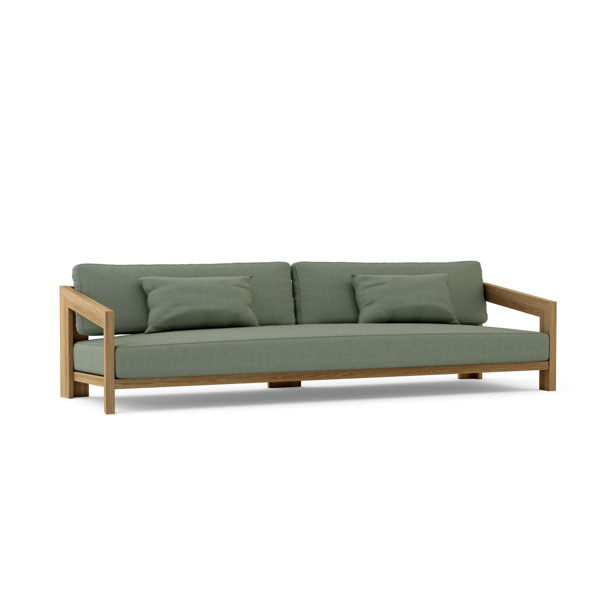 Smyrna 4-Seat Teak Sofa with Sunbrella Cushions | BetterPatio