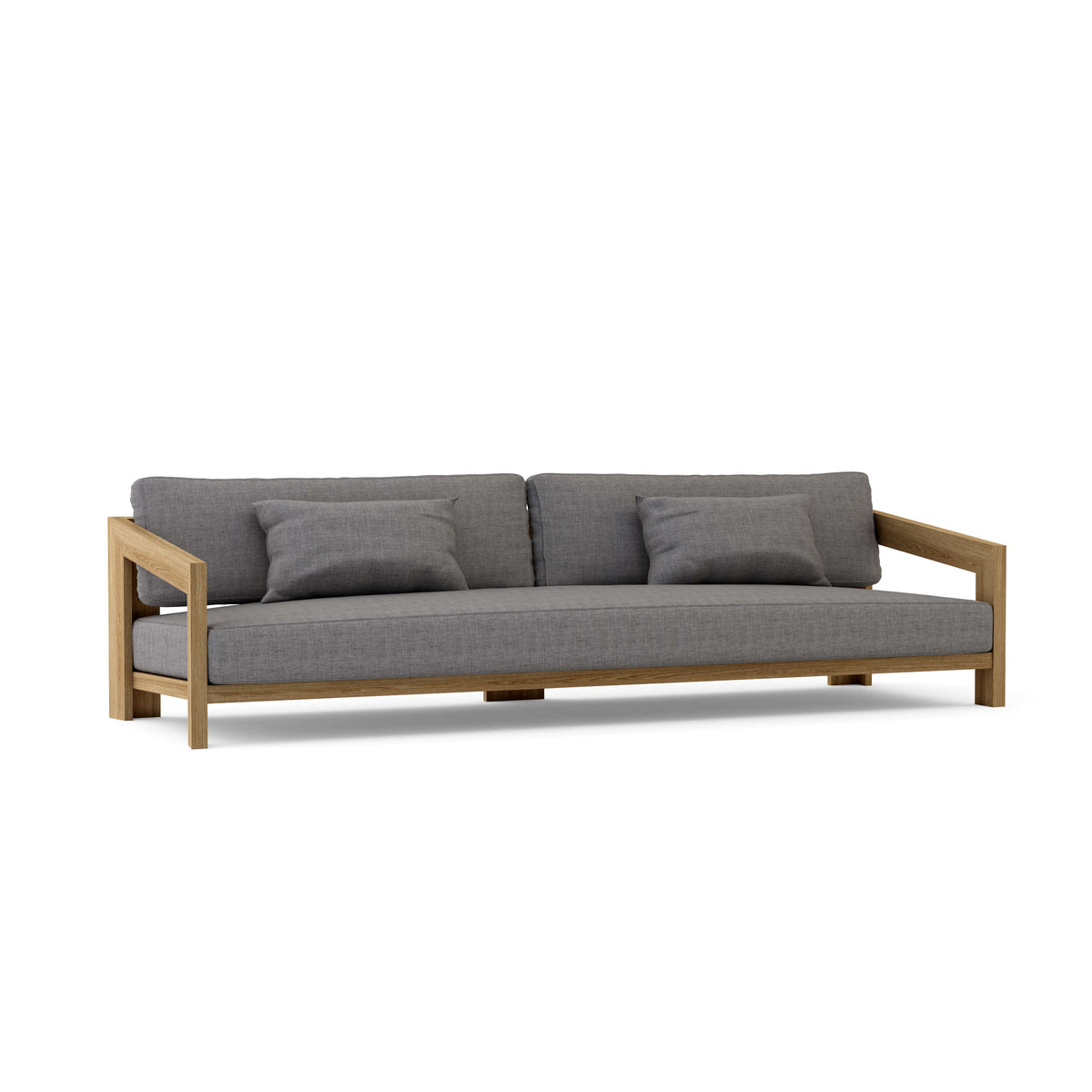 Smyrna 4-Seat Teak Sofa with Sunbrella Cushions | BetterPatio