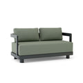 Granada Deep Seating Aluminum Loveseat with 10.5″ Sunbrella Cushions - Dark Grey