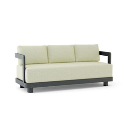 Granada Deep Seating Aluminum Sofa with 10.5″ Sunbrella Cushions - Dark Grey