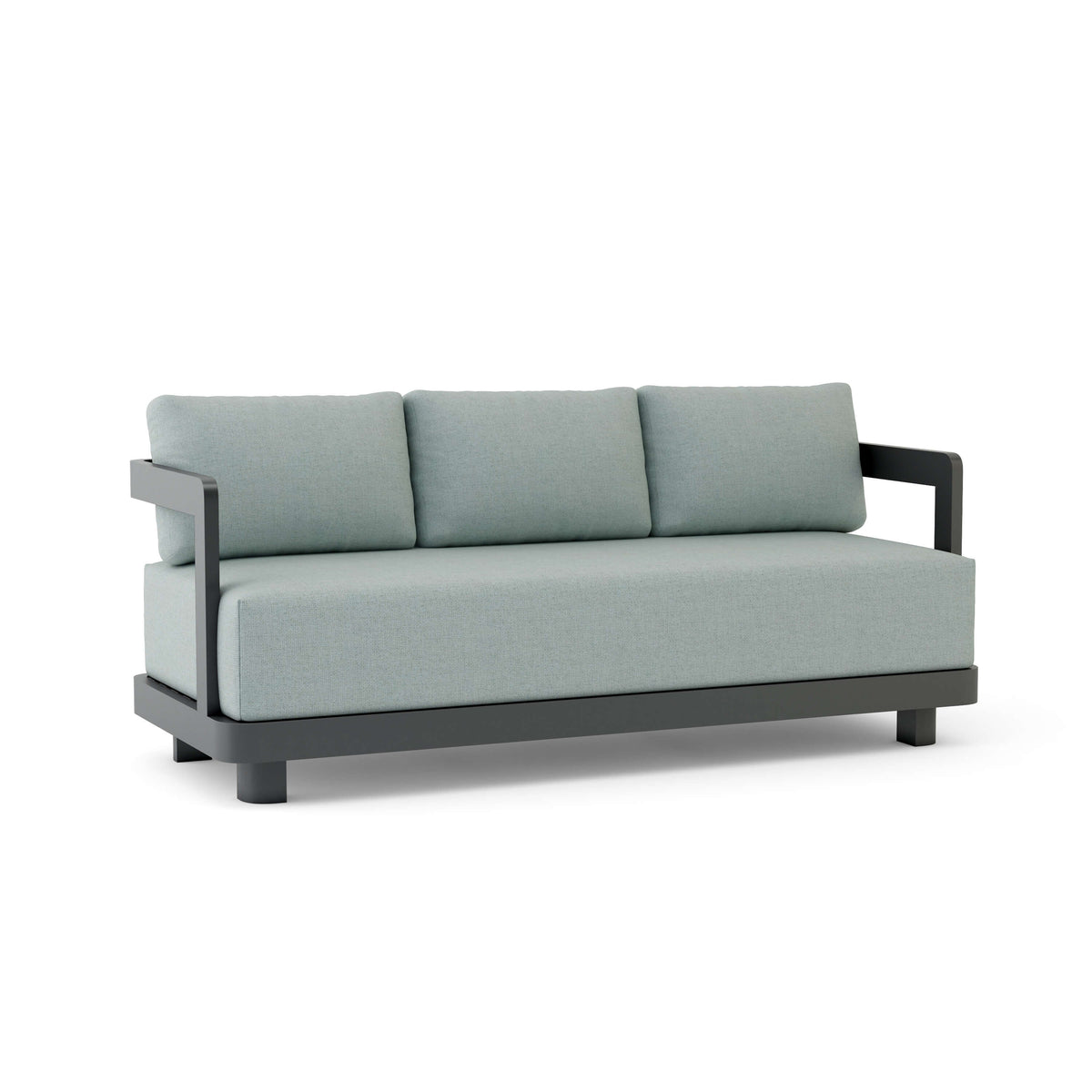Granada Deep Seating Aluminum Sofa with Sunbrella Cushions | BetterPatio