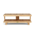 Granada Rectangular Coffee Table - Solid Teak Two-Tier Design