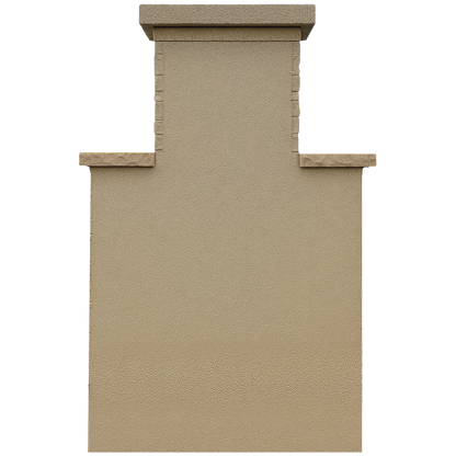 Cal Flame 78 inch Outdoor Fireplace with Hearth FRP-908-2 Cal Flame