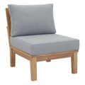 Marina Armless Outdoor Patio Teak Sofa by Modway