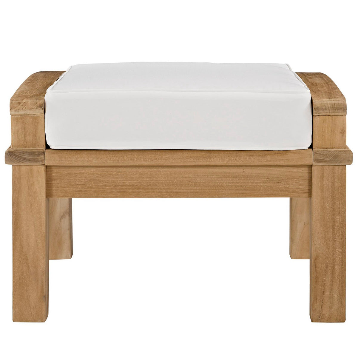 Marina Outdoor Patio Teak Ottoman by Modway