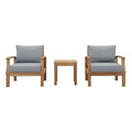 Marina 3 Piece Outdoor Patio Teak Set by Modway