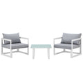 Fortuna 3 Piece Outdoor Patio Sectional Sofa Set by Modway