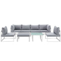 Fortuna 8 Piece Outdoor Patio Sectional Sofa Set by Modway