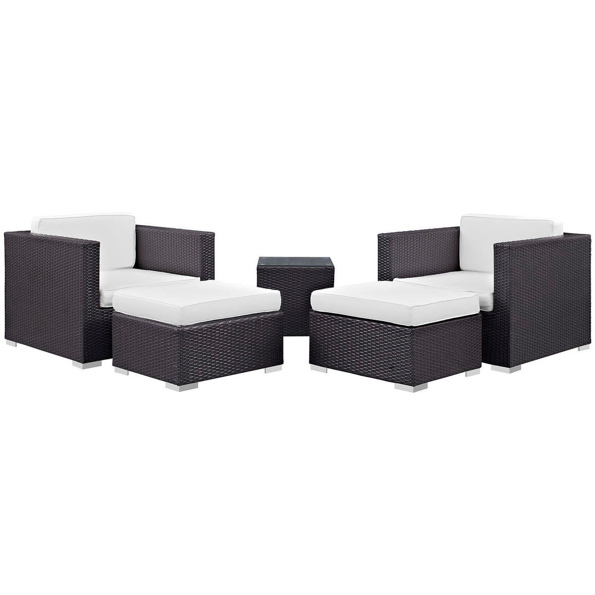 Convene 5 Piece Outdoor Patio Sectional Set by Modway