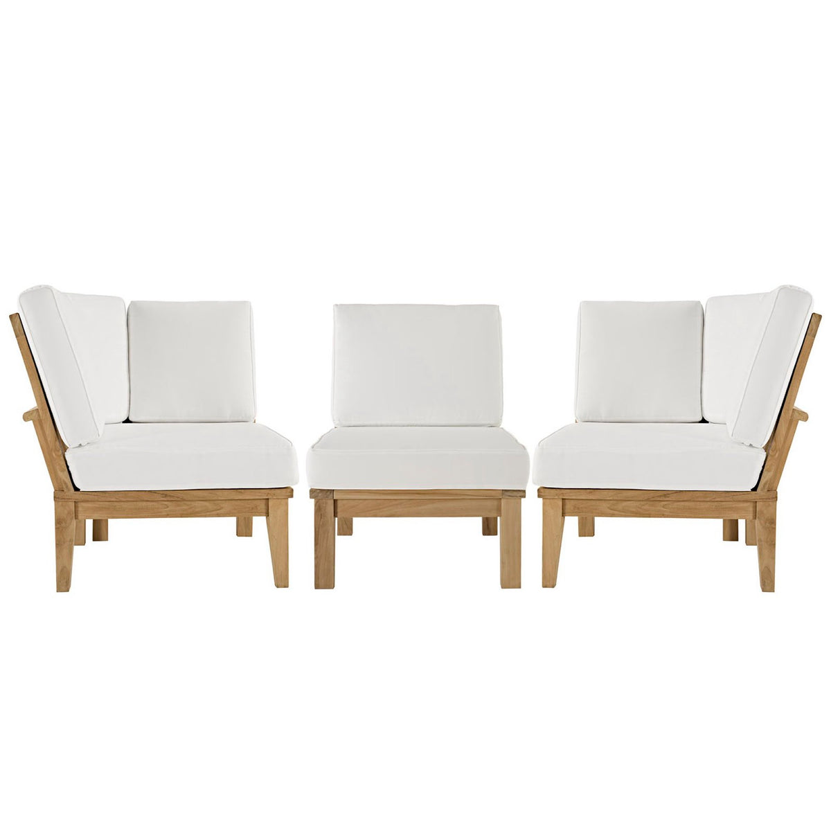Marina 3 Piece Outdoor Patio Teak Set by Modway