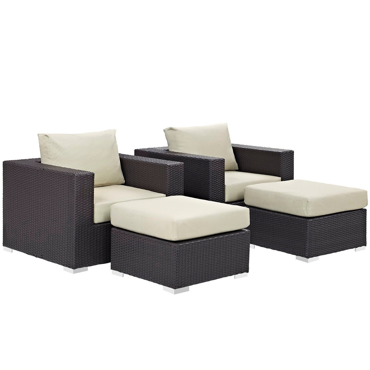 Convene 4 Piece Outdoor Patio Sectional Set by Modway