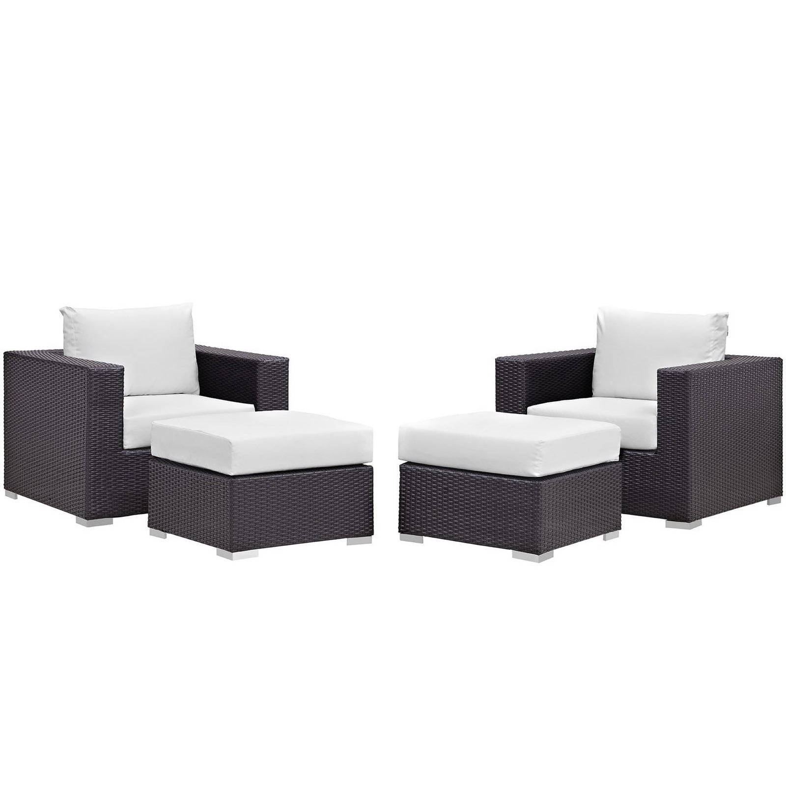 Convene 4 Piece Outdoor Patio Sectional Set by Modway