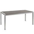 Shore Outdoor Patio Aluminum Dining Table by Modway