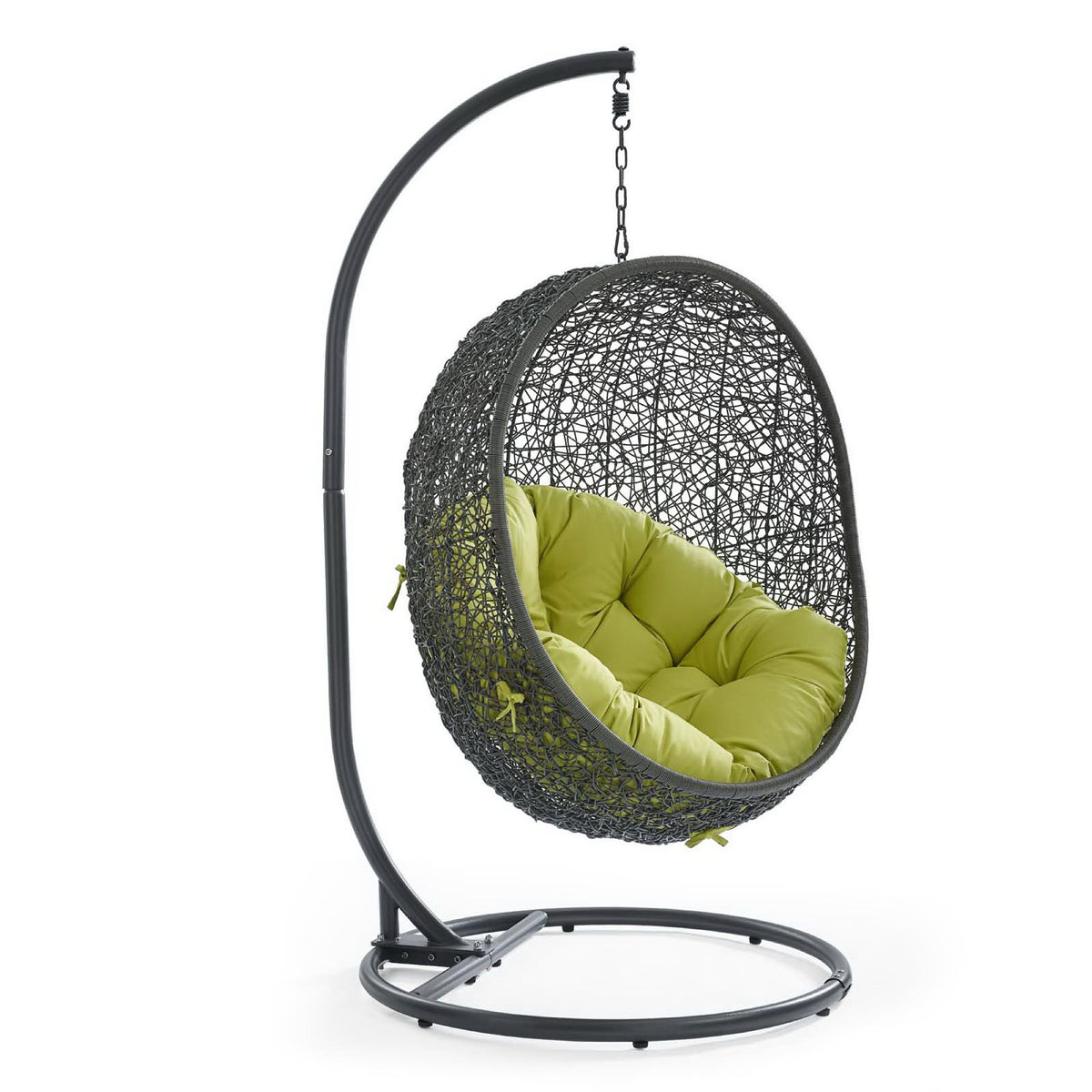 Hide Outdoor Patio Swing Chair With Stand by Modway