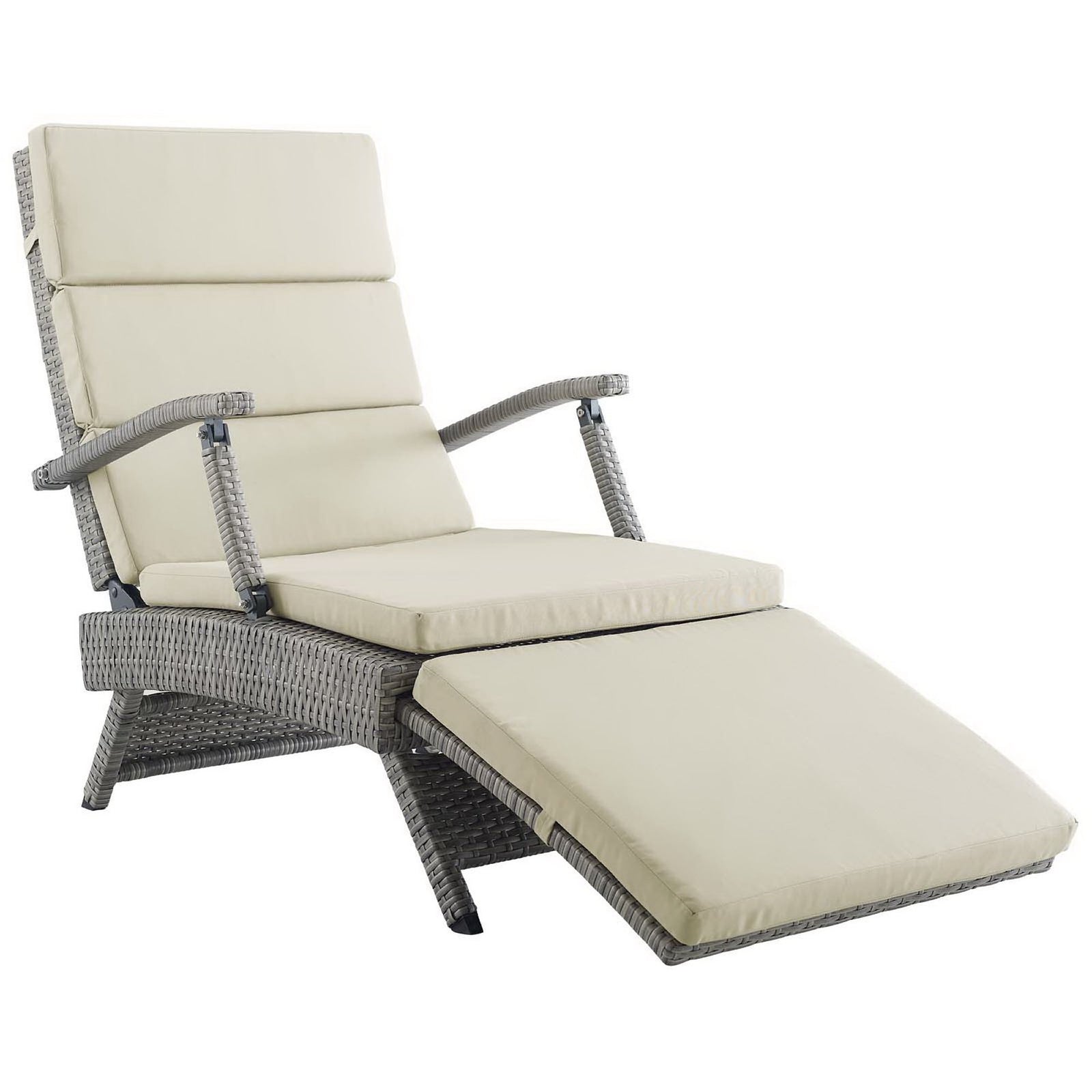 Envisage Chaise Outdoor Patio Wicker Rattan Lounge Chair by Modway