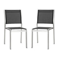 Shore Outdoor Patio Aluminum Side Chair Set of 2 by Modway