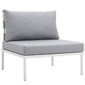 Harmony Armless Outdoor Patio Aluminum Chair by Modway