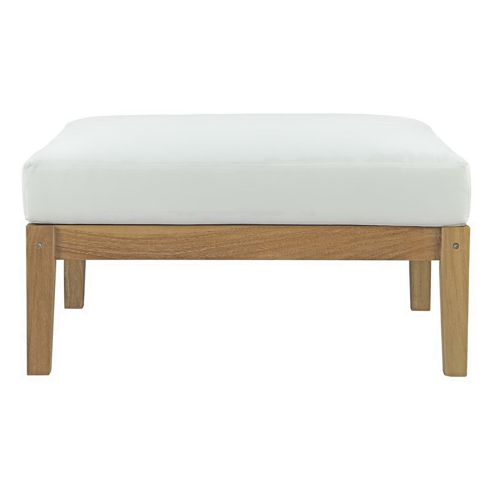 Bayport Outdoor Patio Teak Ottoman by Modway