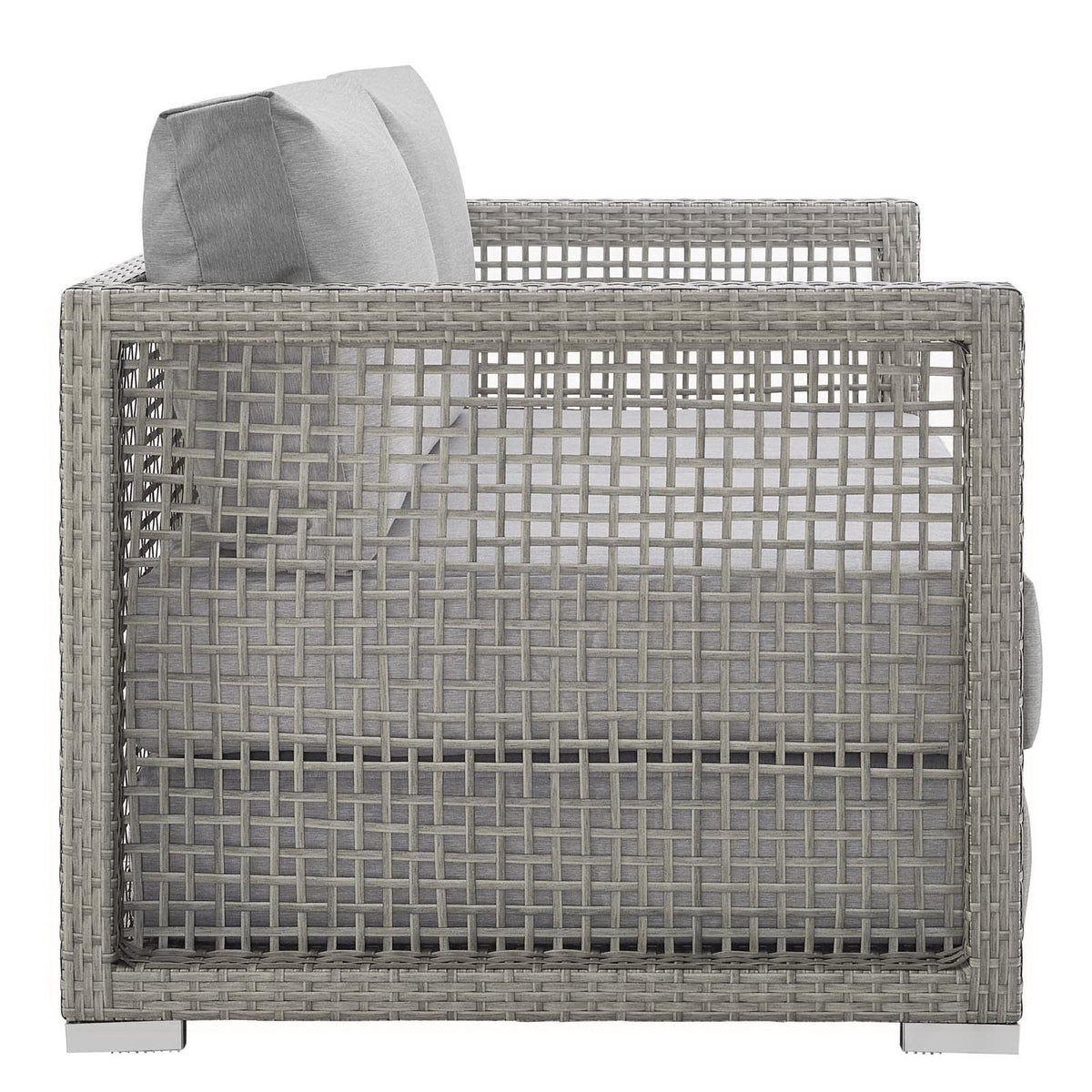Aura Outdoor Patio Wicker Rattan Loveseat by Modway