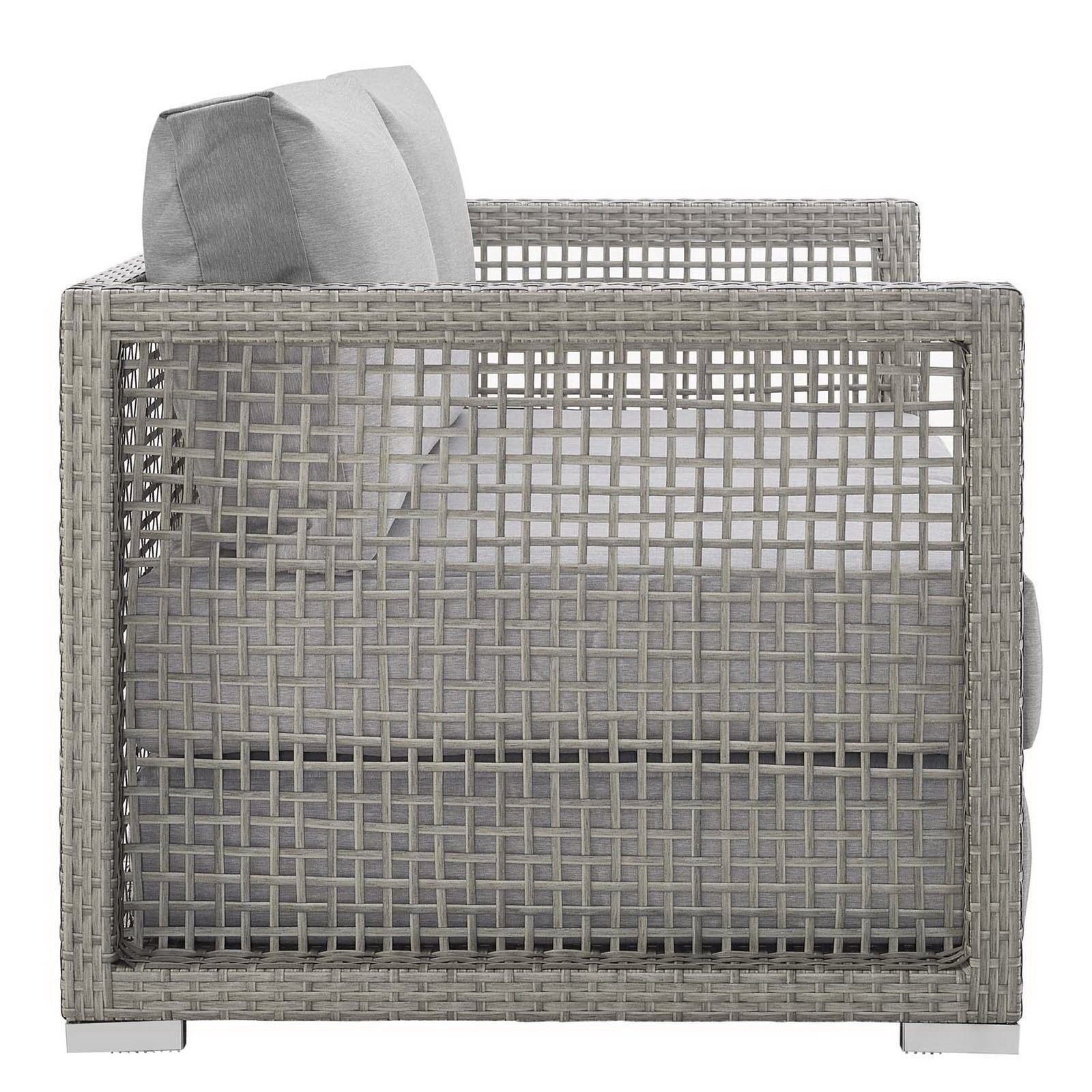 Aura Outdoor Patio Wicker Rattan Loveseat by Modway