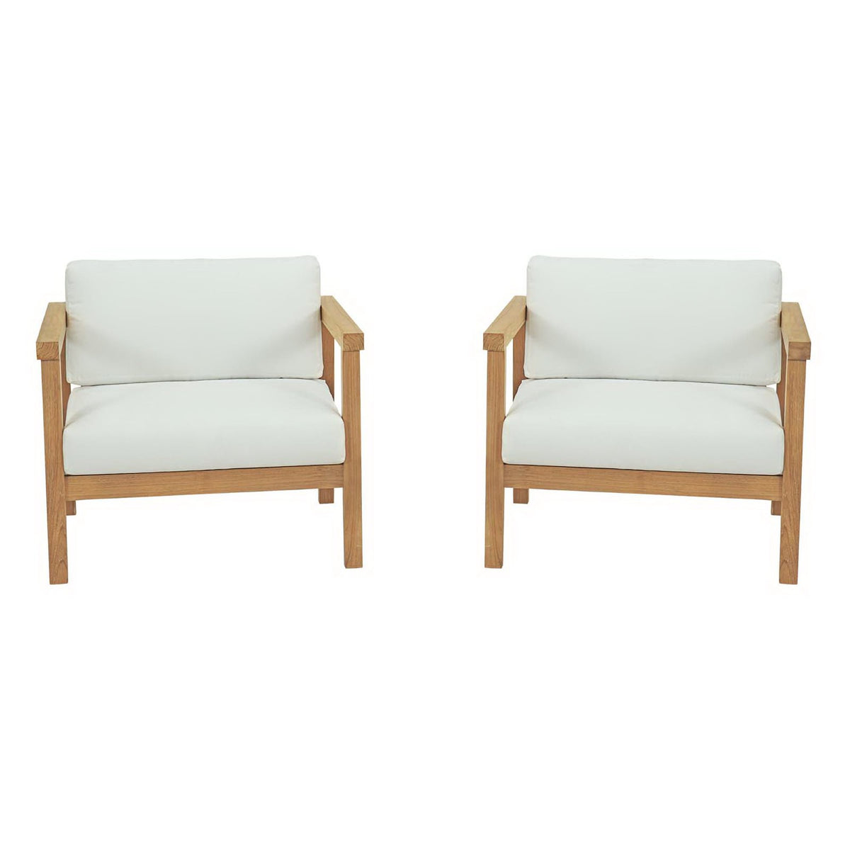 Bayport 2 Piece Outdoor Patio Teak Set by Modway