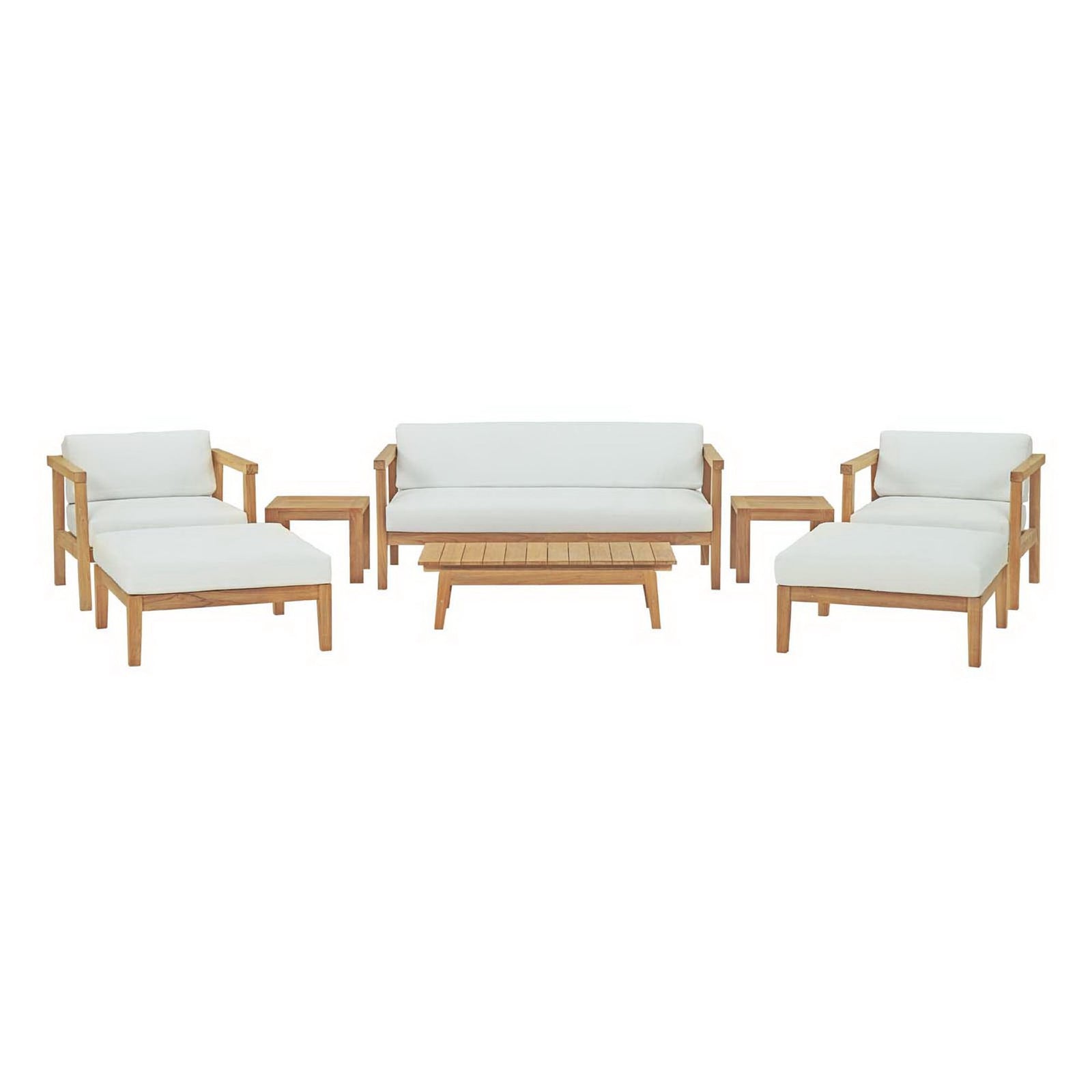 Bayport 8 Piece Outdoor Patio Teak Set by Modway