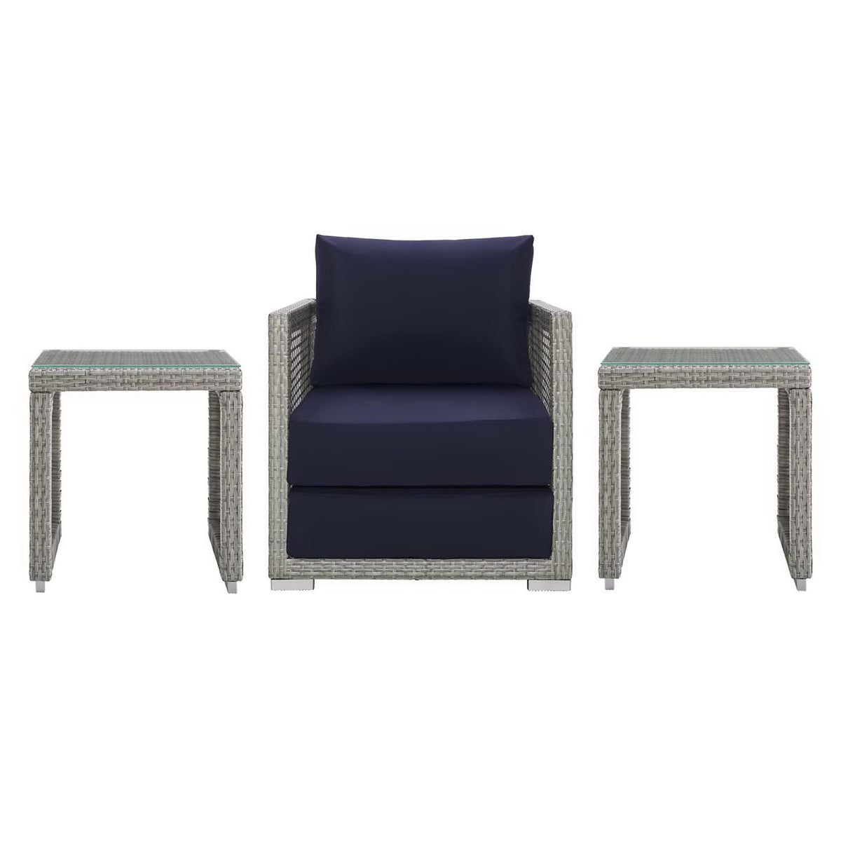Aura 3 Piece Outdoor Patio Wicker Rattan Set by Modway