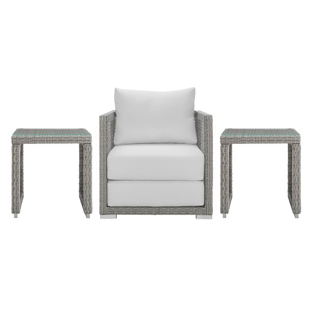 Aura 3 Piece Outdoor Patio Wicker Rattan Set by Modway