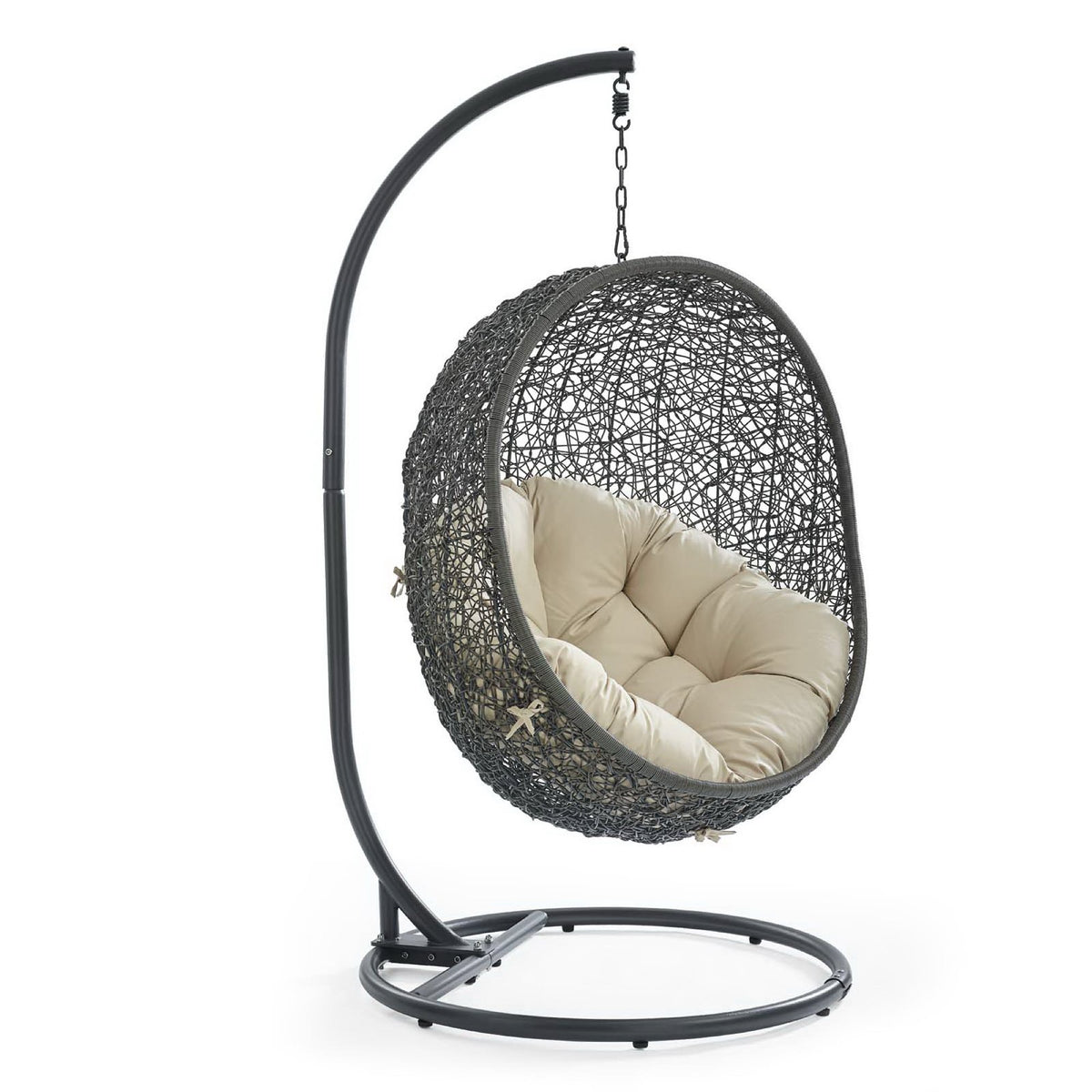 Hide Outdoor Patio Sunbrella® Swing Chair With Stand by Modway