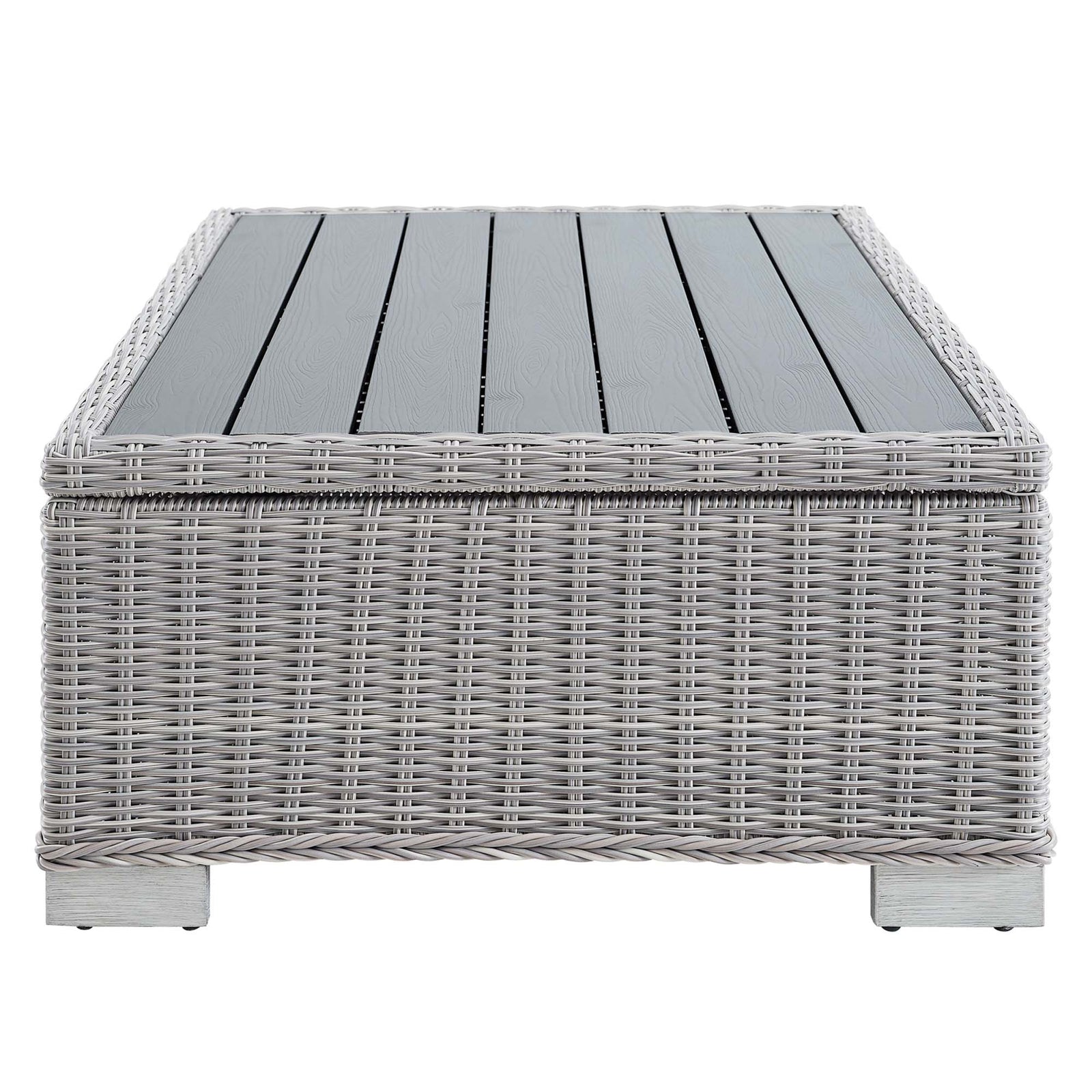 Conway 45" Outdoor Patio Wicker Rattan Coffee Table by Modway