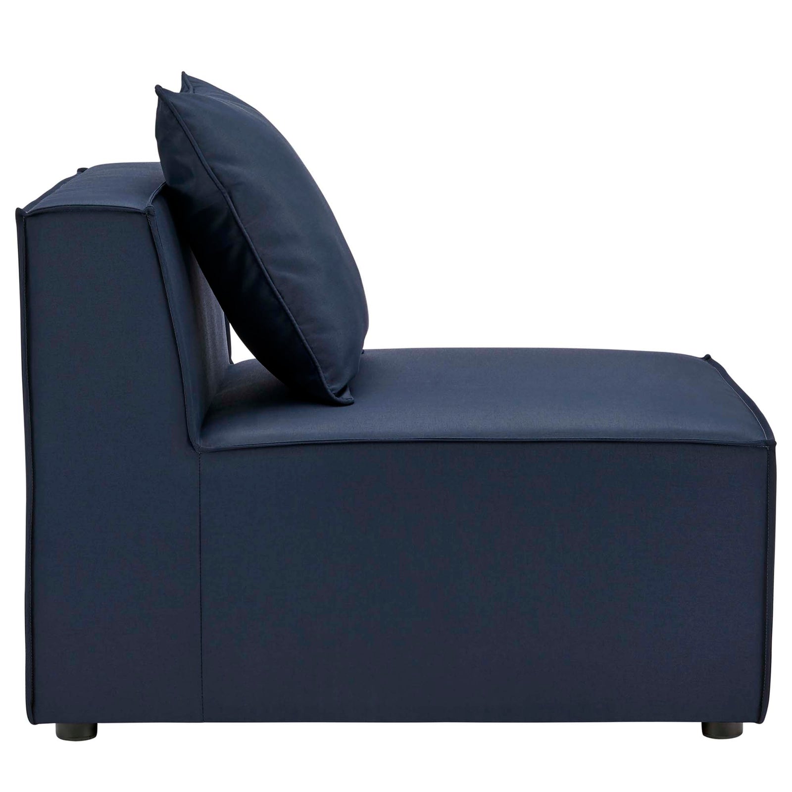Saybrook Outdoor Patio Upholstered Sectional Sofa Armless Chair by Modway