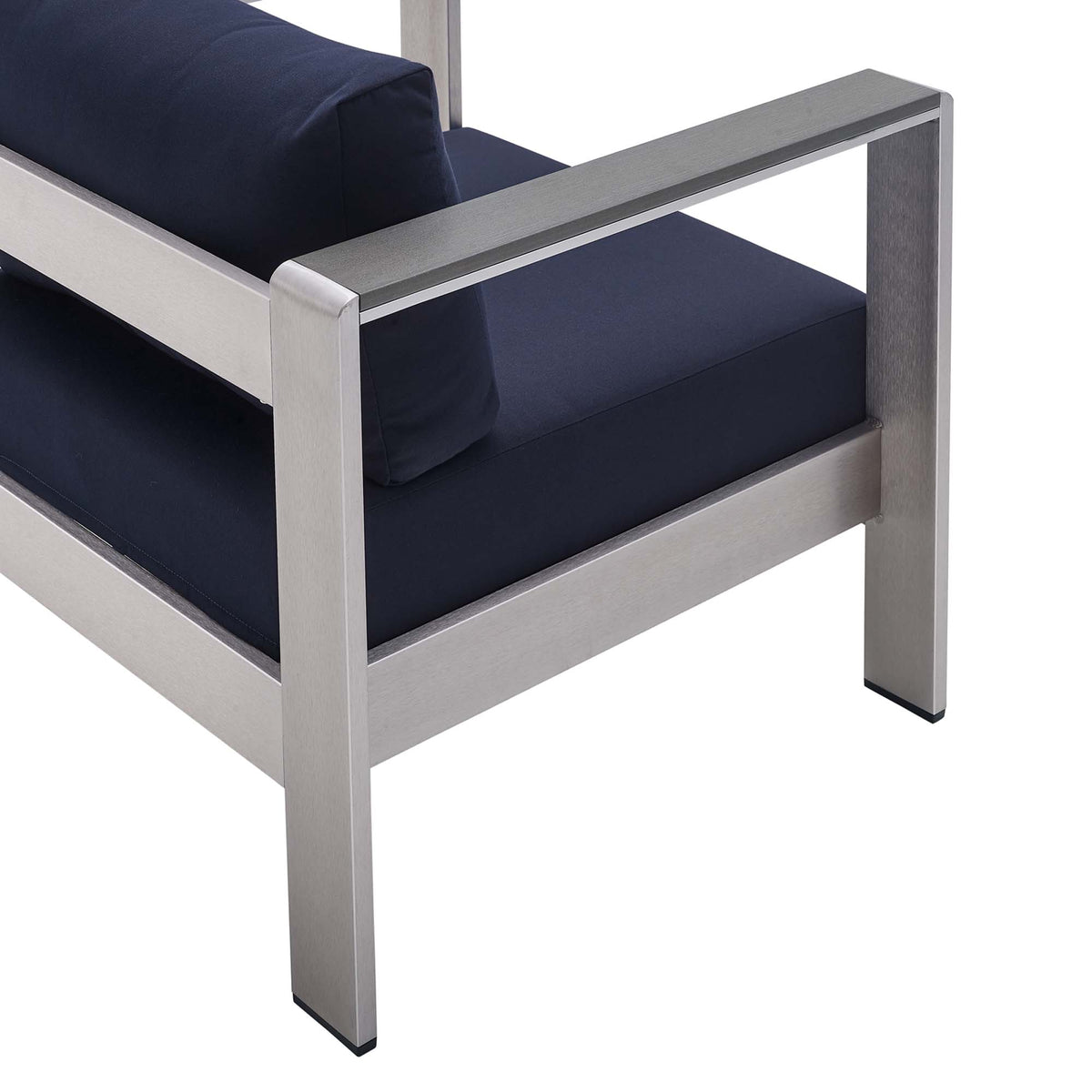 Shore Sunbrella® Fabric Aluminum Outdoor Patio Armchair by Modway
