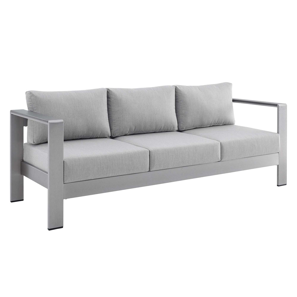 Shore Sunbrella® Fabric Aluminum Outdoor Patio Sofa by Modway