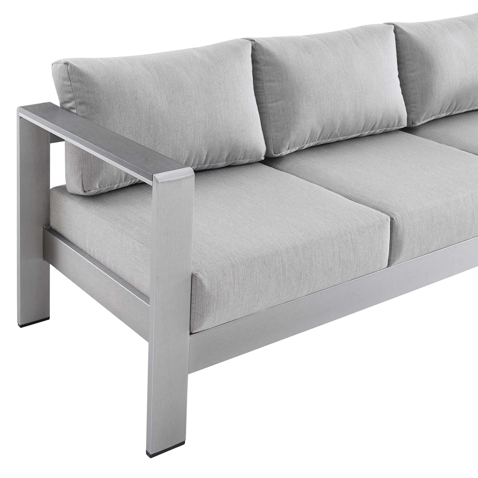 Shore Sunbrella® Fabric Aluminum Outdoor Patio Sofa by Modway