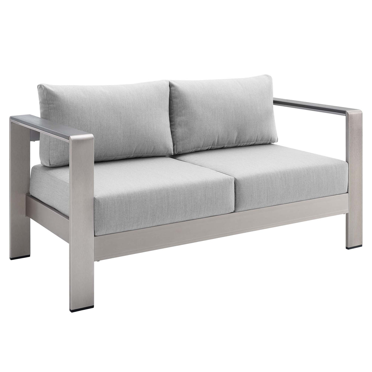 Shore 3 Piece Sunbrella® Fabric Outdoor Patio Aluminum Set by Modway