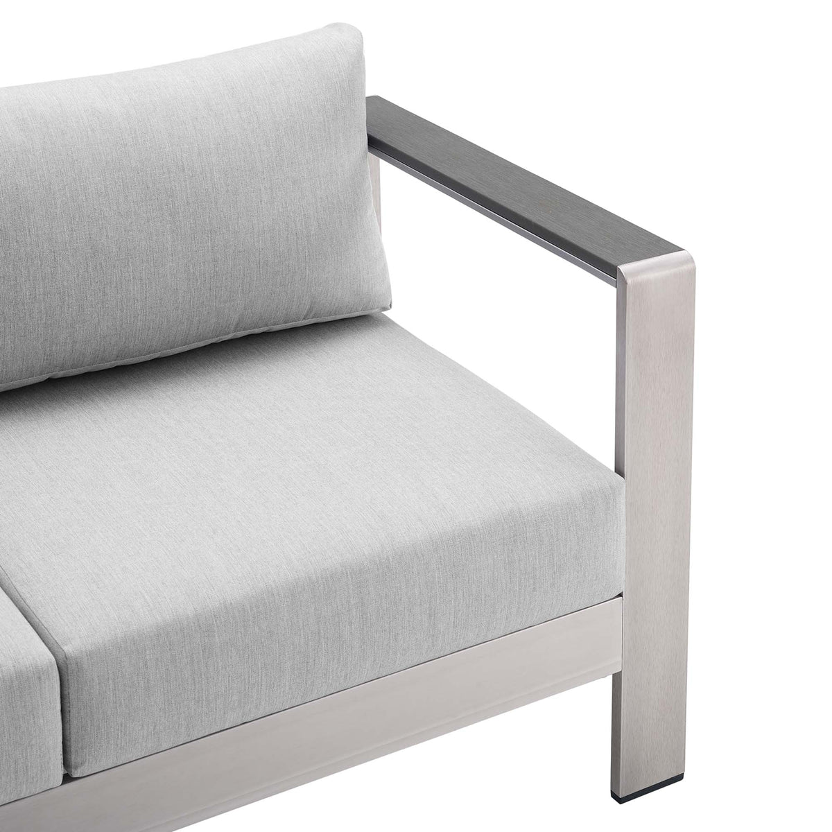 Shore 3 Piece Sunbrella® Fabric Outdoor Patio Aluminum Set by Modway