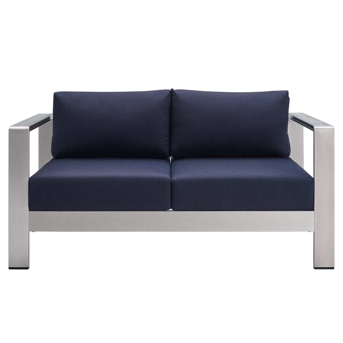 Shore 3 Piece Sunbrella® Fabric Outdoor Patio Aluminum Set by Modway