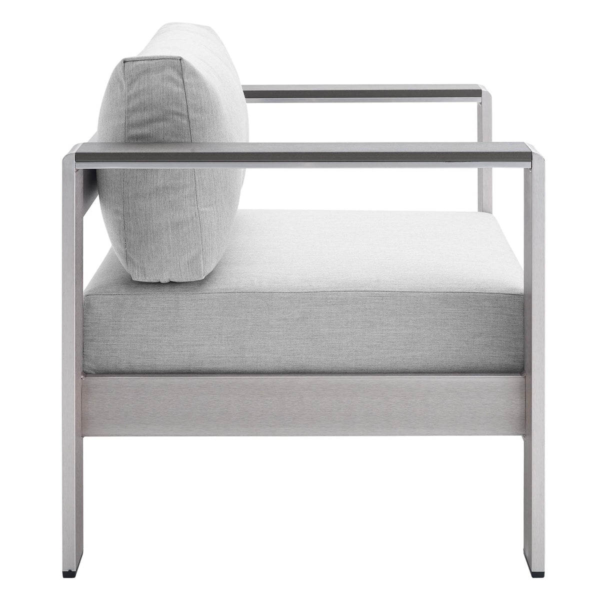 Shore 4 Piece Sunbrella® Fabric Outdoor Patio Aluminum Set by Modway