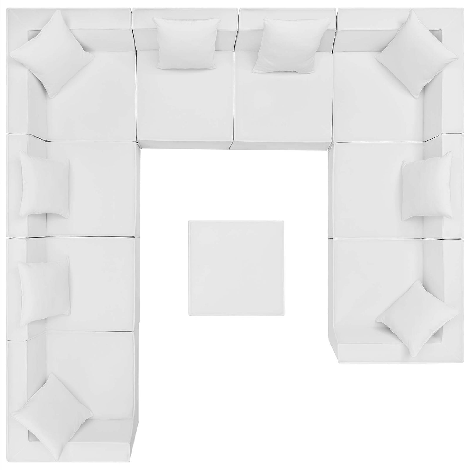 Saybrook 10-Piece Outdoor Patio Upholstered Sectional Sofa by Modway